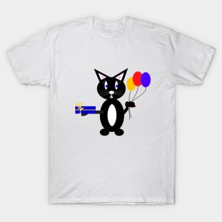 BLACK Party Cat T-Shirt